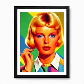 Mia Farrow Colourful Pop Movies Art Movies Art Print