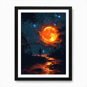 Full Moon In The Sky 12 Art Print