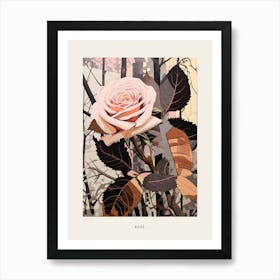 Flower Illustration Rose 2 Poster Art Print