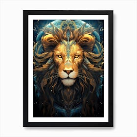 Lion Head Art Print