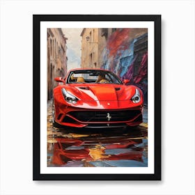 Ferrari California Art Print