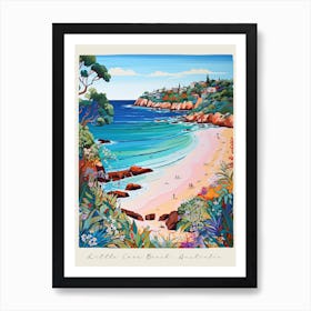 Poster Of Little Cove Beach, Australia, Matisse And Rousseau Style 2 Art Print