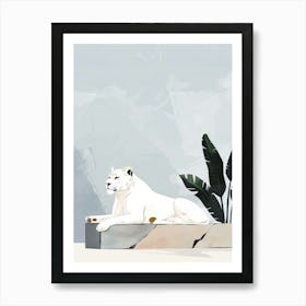 Lion Illustration 7 Art Print