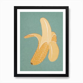 Banana Paper Cut Art Print