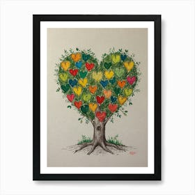 Heart Tree 13 Art Print