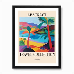 Abstract Travel Collection Poster Cape Verde 3 Art Print