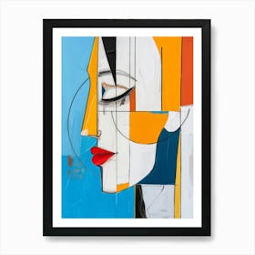 Abstract Portrait Of A Woman 86 Art Print