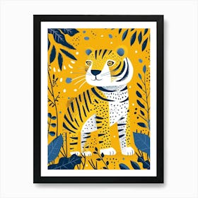 Yellow Tiger 4 Art Print