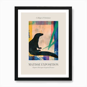 Otter 1 Matisse Inspired Exposition Animals Poster Art Print