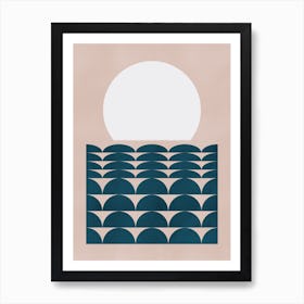 Geometrical Seascape Art Print