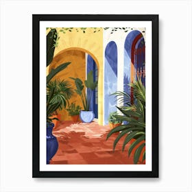 Mexican Courtyard Art Print