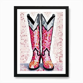 Cowboy Boots 1 Art Print