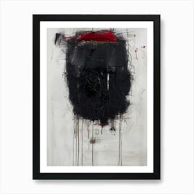 'Black And Red' 7 Art Print