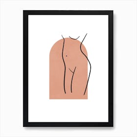 Terracotta Nude Figure 2 Art Print