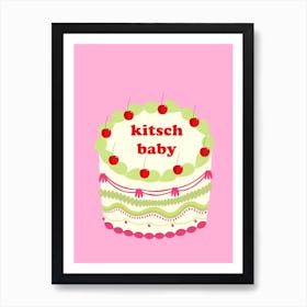 Kitsch Baby Cake Art Print