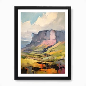 Table Mountain South Africa 4 Mountain Painting Art Print