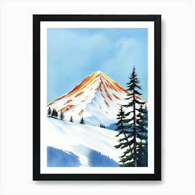 Snowy Mountain 2 Art Print