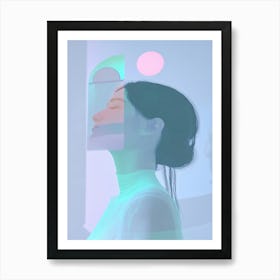 Abstract Portrait Of A Woman 16 Art Print