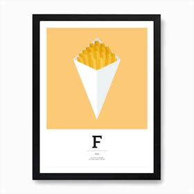 Frites Affiche Minimaliste pour Cuisine