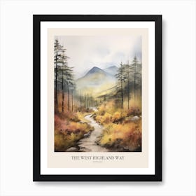 The West Highland Way Scotland Uk Trail Poster Art Print