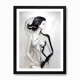 Portrait Of A Woman 7 Art Print