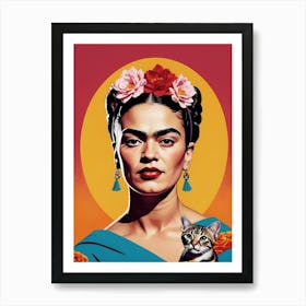Frida Kahlo Portrait (13) Art Print