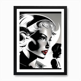 Zenith Noir Comic Space Art Print