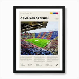 Camp Nou Stadium Art Print