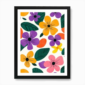 Floral Pattern 1 Art Print