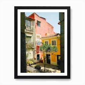 Lisbon Colorful Building Travel Art Print