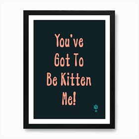 You'Ve Got To Be Kitten Me Poster