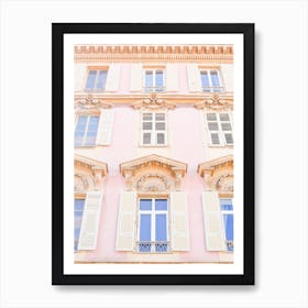 Pastel French Shutters Art Print