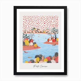 Poster Of Porto Cesareo, Italy, Illustration In The Style Of Pop Art 2 Art Print