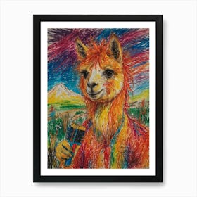 Llama 12 Art Print