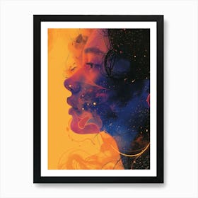 Woman'S Face 9 Art Print