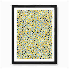 Painterly Dot Print Art Print