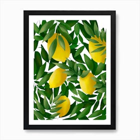 Lemons Art Print