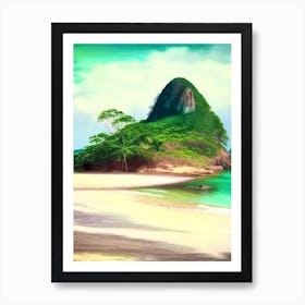 Ilha Do Mel Brazil Soft Colours Tropical Destination Art Print