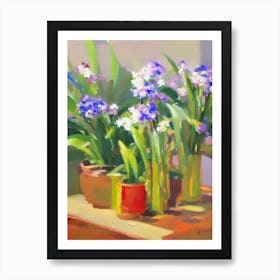 Aspidistra 3 Impressionist Painting Art Print