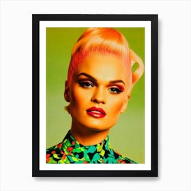 Jessie J 2 Colourful Pop Art Art Print