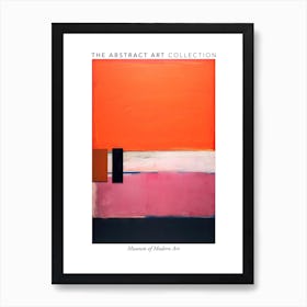 Orange And Red Abstract Painting 4 Exhibition Poster Art Print