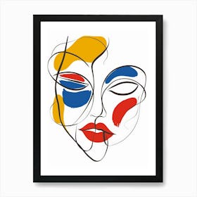 Face Of A Woman 34 Art Print