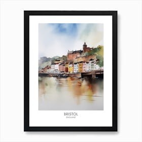 Bristol Watercolour Travel Poster 4 Art Print