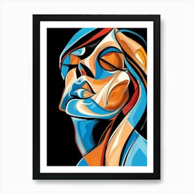 Abstract Of A Woman 65 Art Print