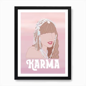 Karma Taylor Swift - midnights era Art Print