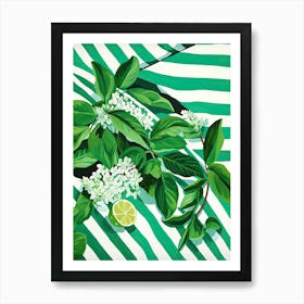 Mint Summer Illustration 9 Art Print