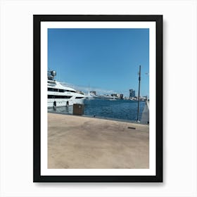 Yachts Docked At The Marina Art Print