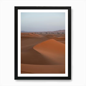 Sahara Morocco |Desert dunes with golden hour photography Art Print