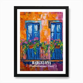 Mediterranean Views Barcelona 3 Art Print