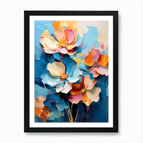 Abstract Flower Painting 25 Art Print